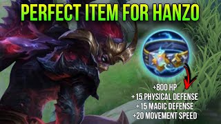 Fast and Durable Hanzo THUNDERBELT  Hanzo Best Build 2024 Mobile Legends [upl. by Marsha]