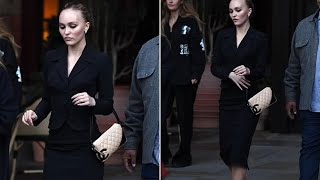 Lily RoseDepp Stuns at Nosferatu Event [upl. by Koloski]