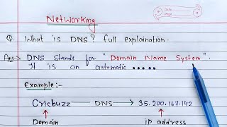 What is DNS full Explanation  Networking [upl. by Llehcsreh]