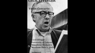 Cecil Effinger Violin Concerto EffingerUniv of Colorado SOChavez [upl. by Chandless]