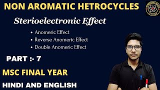 Anomeric effect Msc final chemistrySterio electronic effect [upl. by Steinway]