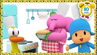 🍭 Yummy Food Cooking With Elly  Pocoyo in English  Official Channel  Food Videos for Kids [upl. by Runstadler]