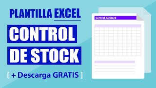 Cómo usar la plantilla de Excel de control de Stock [upl. by Rovelli288]