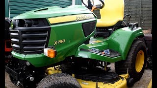 First Service on the John Deere X750  Part One Engine [upl. by Croteau]