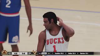 【2K25 NBA】All Time Los Angeles Clippers vs All Time Milwaukee Bucks [upl. by Jaddo]