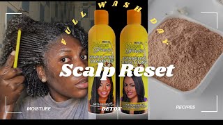 Scalp Reset CLAY MASK DETOX ft Rhassoul clay [upl. by Anaert964]