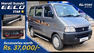 Maruti Suzuki EECO STAR ⭐ 2022  Accessories worth Rs 37000 [upl. by Anaela]