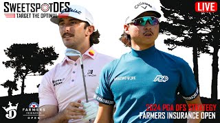 Farmers Insurance Open  SweetSpotDFS  PGA DFS Strategy [upl. by Lucio]