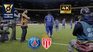 TROPHÉE DES CHAMPIONS  Saison Monaco 2425  PSG vs MONACO  SP Football Life 25 ⚽️  4K UHD [upl. by O'Donovan]