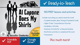 Al Capone Does My Shirts Novel Study Unit [upl. by Kathe]