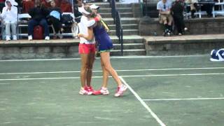 Daniela Hantuchova and Maria Kirilenko Doubles Match Point [upl. by Vijnas]