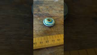 large fordite button knitting [upl. by Dnalyaw]