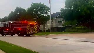 Grapevine Fire Engine 1 Responding [upl. by Ayatal]