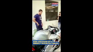 Watch John Abraham Taking Delivery Of His Brand New Suzuki Hayabusa  Times Now [upl. by Nestor]