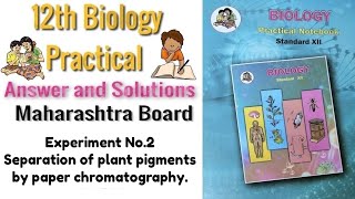 Experiment No2 Separation of plant photosynthetic pigments by paper chromatography Answer [upl. by Noremac]