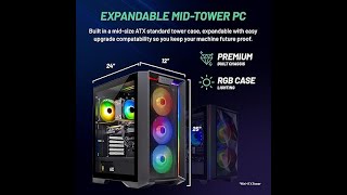 Skytech Gaming Nebula Gaming PC Desktop – Intel Core i5 13400F 2 5 GHz NVIDIA RTX 4060 1TB NVME SS [upl. by Urania]