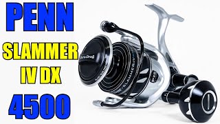 Penn SLAIV4500DX Slammer IV DX 4500 Spinning Reel Review  JampH Tackle [upl. by Jori]