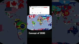 If exists 2050 world map flags [upl. by Nezah248]