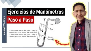 👉 Ejercicios de manómetros Mecánica de Fluidos [upl. by Wappes91]