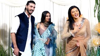 Sushmita Sen With Ex  Boyfriend Rohman Shawl at Shilpa Shetty Diwali Party 2023 [upl. by Attenor]