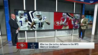 Gerald McCoy on which NFC team has better defense 49ers or Cowboys  NFL GameDay Morning [upl. by Anahpets]