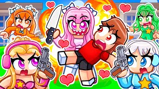 Techy Has A POPULAR CRAZY FAN GIRL In Roblox MM2 [upl. by Yewed]