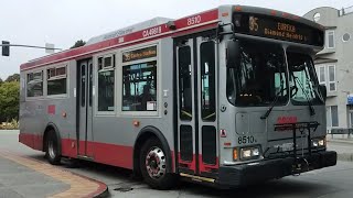 SF Muni 2007 Orion VII HEV 8510 on Route 35 Eureka  Full Route Outbound to Glen Park BART 8924 [upl. by Tibbitts]