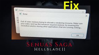 How to fix out of memory error in hellblade 2 [upl. by Afnin927]