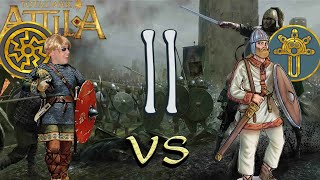 Attila TW Campagne multi Resus Ostrogoths VS PP Vandales E11 [upl. by Kemppe]