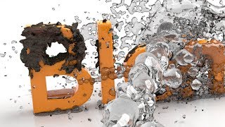 Blender Tutorial Washing Text Animation [upl. by Brenza553]