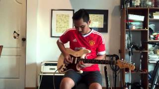 Glory Glory Manchester United Rock Guitar [upl. by Akiemaj]