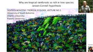 Novotny Tropical Ecology Lectures 02 JanzenConnell Hypothesis [upl. by Nona]