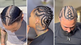 6 Braids Hairstyles For Men  Freestyle Braids [upl. by Enomed130]