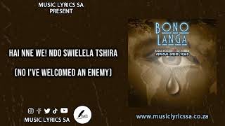 Nadia vocals – bono langa ft Dj search official lyrics English transaction official lyrics video [upl. by Tanney]