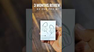 kz zsn pro x  earphones  3 months review  headphones techjacky zsnprox [upl. by Lindie553]