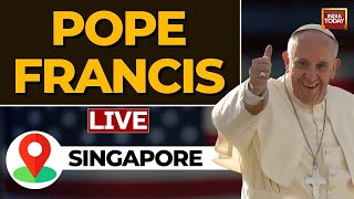 Pope Francis Live From Singapore  Pope Francis Gives Address At Interreligious Meeting [upl. by Sillert]