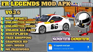 FR Legends Mod Apk v036 New Update 2024  Free Shopping amp Unlimited Money [upl. by Aneeuqal433]