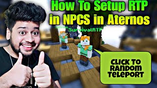 How To Setup RTP Znpcs in Aternos  How To Make Rtp Npc in Aternos  BetterRTP Plugin Aternos [upl. by Macegan]