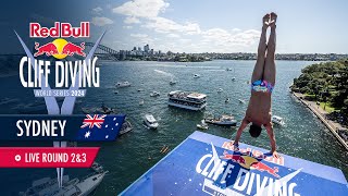 Diving in Sydney AUS  ROUND 23  Red Bull Cliff Diving World Series 2024 [upl. by Edna394]