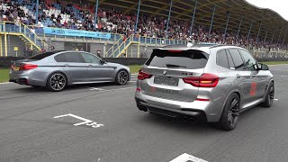 750HP BMW X3M Competition vs BMW M5 F90 Competition [upl. by Hadlee]