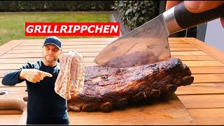 Perfekte BBQ Dicke Rippe oder Spareribs im Gasgrill Zart saftig würzig Granatapfel Marinade [upl. by Torp]