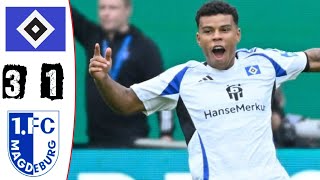 HSV  1 FC Magdeburg 31 Highlights  2 Bundesliga  20242025 [upl. by Durtschi]