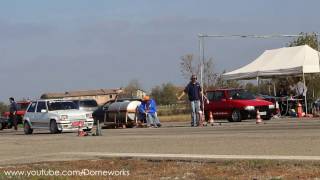 Fiat Uno Turbo VS Renault 5 GT Turbo  Drag Race Challenge on 14 Mile [upl. by Damales]