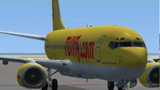 2292 TUIfly landing at Lanzarote FSX [upl. by Iblok577]