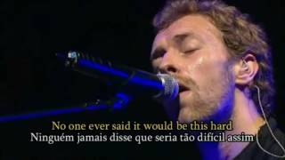 Coldplay  The scientist legendado inglêsportuguês [upl. by Eniamzaj]