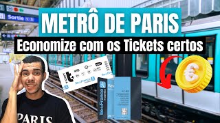 METRÔ DE PARIS COMO FUNCIONA E QUAL TICKET COMPRAR Tudo sobre o metrô de Paris e como economizar [upl. by Crista162]