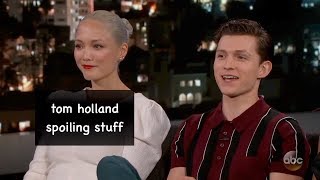 tom holland spoiling stuff for 4 minutes straight [upl. by Theall918]