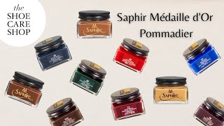 Apply Saphir Médaille dOr Pommadier with brush or cloth [upl. by Akoyin]