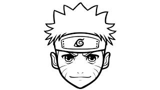 How to Draw Naruto Face Step by Step  by Laor Arts [upl. by Ehman172]