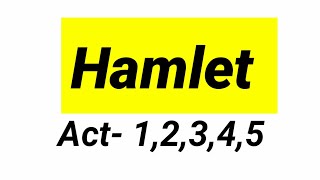 Hamlet by William Shakespeare in hindi summary and explanation [upl. by Anana608]